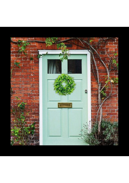 6 Paket Yapay Şimşir Çelengi Yapay Yeşil Yapraklar Çelengi Ön Kapı Asılı Çelenk Dekorasyonu 10 Inç (Yurt Dışından) fiyatları