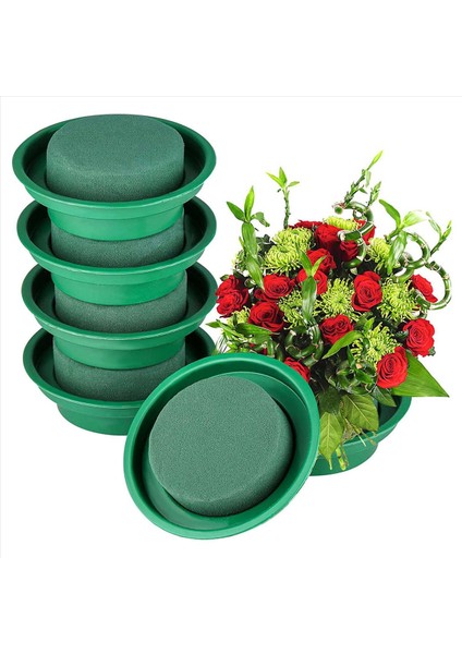 16 Paket Çiçek Köpük Yuvarlak Kaseler Diy Çiçek Aranjman Kiti Yeşil Yuvarlak Islak Çiçek Köpük Bloklar Düğün Dekoru Için (Yurt Dışından) fırsatları