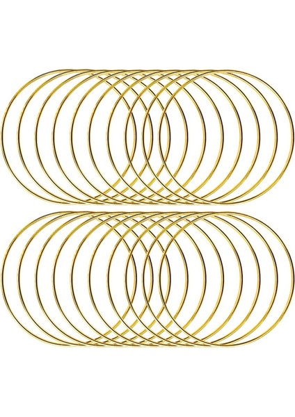 20PCS 4inch Dream Catcher Yüzükler Metal El Sanatları Çember Çelenk Makramı Kreasyonları Dıy El Sanatları Için Yüzükler (Yurt Dışından)