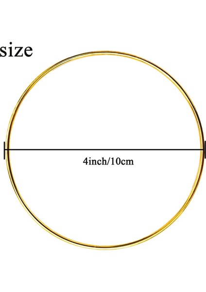 20PCS 4inch Dream Catcher Yüzükler Metal El Sanatları Çember Çelenk Makramı Kreasyonları Dıy El Sanatları Için Yüzükler (Yurt Dışından) fiyatları