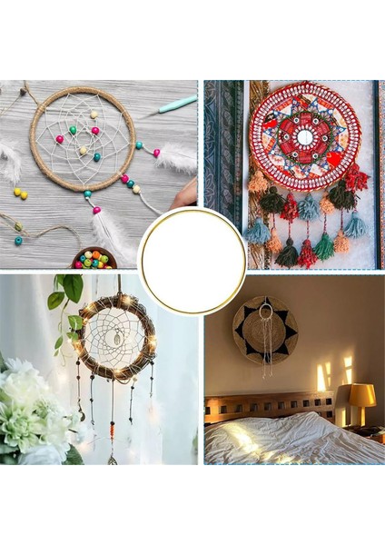 20PCS 4inch Dream Catcher Yüzükler Metal El Sanatları Çember Çelenk Makramı Kreasyonları Dıy El Sanatları Için Yüzükler (Yurt Dışından) fırsatları