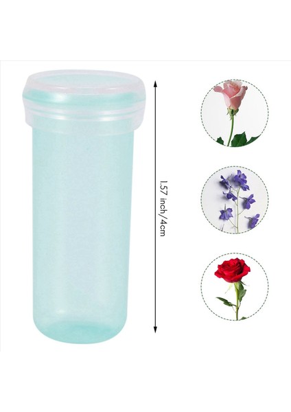 800PCS Gül Çiçek Su Tüpleri Plastik Çiçek Besin Şişeleri Çiçek Aranjmanları Için Düğün Partisi Hediyeleri 4cm (Yurt Dışından) indirimleri