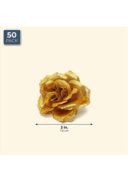 Yapay Çiçekler Ipek Gül Çiçek Kafaları Şapka Giysileri Albüm Dekorasyonu Için 150 Pcs Düğün Dekorasyonu (Altın) (Yurt Dışından) fırsatları