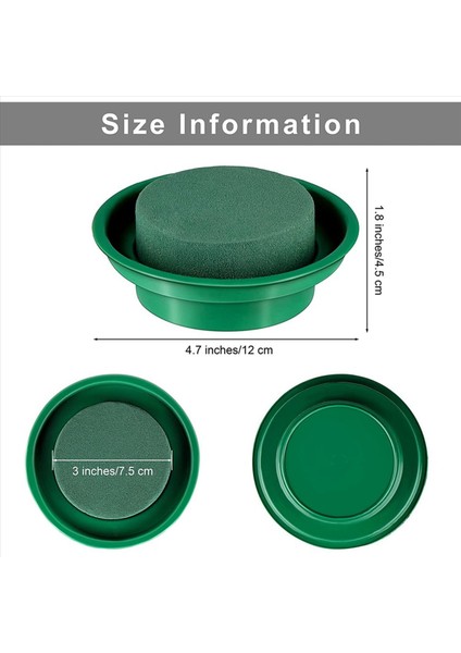 48 Packs Çiçekler Çekirde Çeken Çiçek Diy Çiçek Düzenleme Kiti Yeşil Yuvarlak Islak Çiçek Köpük Yapay Çiçek Için (Yurt Dışından) fırsatları