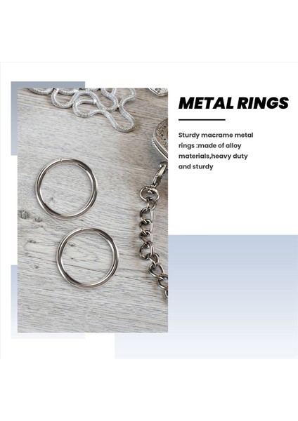Metre Makrome Yüzükler Makrome Bitki Askıları Için 2 Inç Makrome Kit 10 Paket Metal Yüzük Tokası Makrome Zanaat Yüzüğü (Yurt Dışından) fiyatları