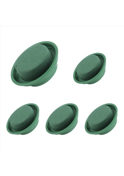 5 Paket Diy Çiçek Aranjman Kiti Yeşil Yuvarlak Islak Çiçek Köpük Kase Düğün Koridor Çiçekleri Parti Dekorasyonu (Yurt Dışından) fiyatları