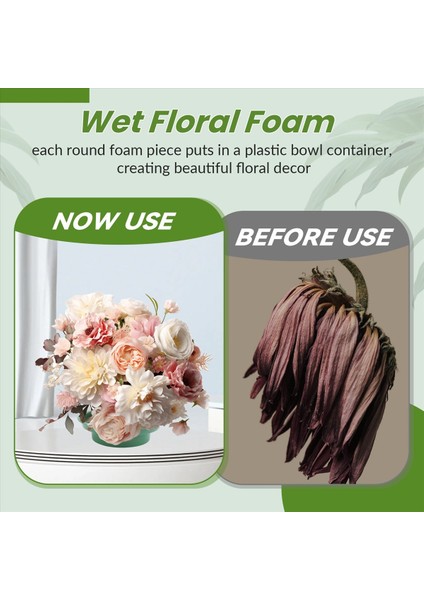 5 Paket Diy Çiçek Aranjman Kiti Yeşil Yuvarlak Islak Çiçek Köpük Kase Düğün Koridor Çiçekleri Parti Dekorasyonu (Yurt Dışından) indirimleri