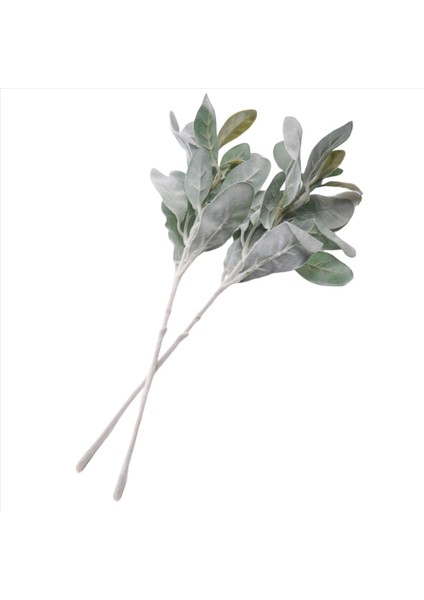 10 Pcs Yapay Flocked Kuzu Kulak Yaprakları 6 7 Ft Kuzu Kulak Garland Yapay - Etli Çelenk (Yurt Dışından) modelleri