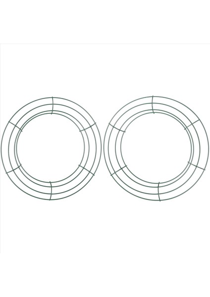 18 Adet Koyu Yeşil Tel Çelenk Halkaları Noel Yeni Yıl Sevgililer Dekorasyonu (10 Inç) Için (Yurt Dışından) indirimleri