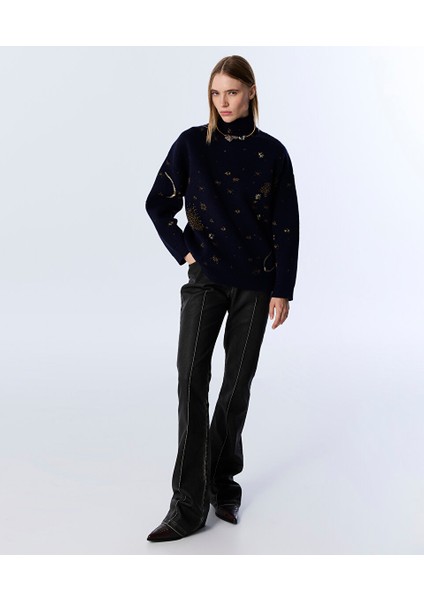 BONCUK İŞLEMELİ KAZAK TW6250050266015 modelleri