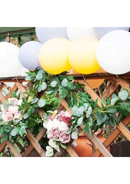 5 Paket 6 5 Feet Soğuk Garland ile Yapay Okaliptüs Yaprakları ile Asma Bitkisi Gümüş Dolar Yeşillik (Yurt Dışından) indirimleri