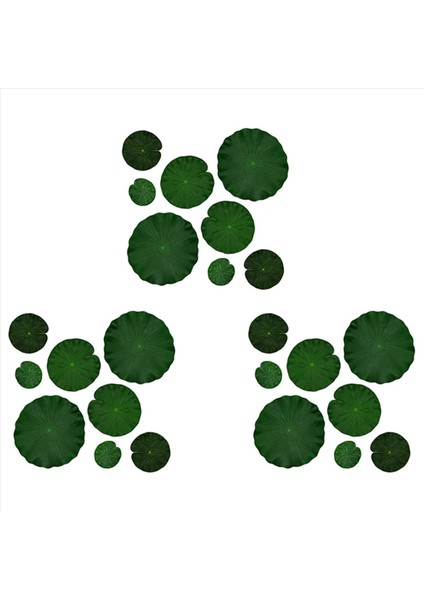 24X Yapay Yüzen Köpük Lotus Havuz Akvaryumu ve Sahne Gerçekçi Lotus Yeşil Bitki 4 Boyutları Için Dekor Yapıyor (Yurt Dışından)