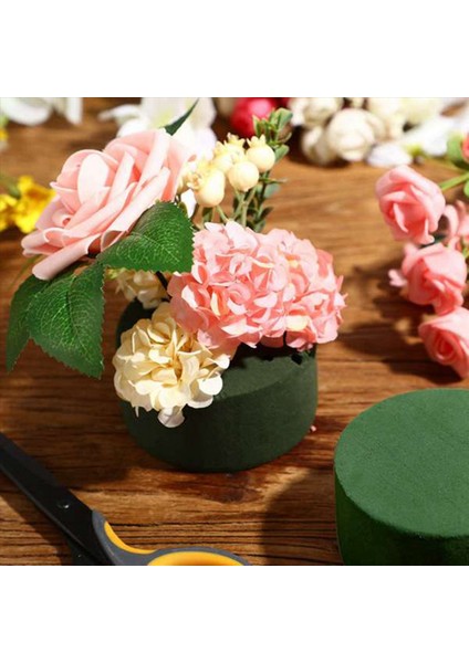 60PCS Düğün Koridoru Dıy Craft Çiçek Düzenlemesi Su Emici Ev Bahçe Yeşil Çiçek Köpüğü Taze Tutma Yuvarlak Tuğla (Yurt Dışından) fırsatları