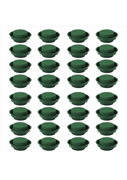 32PCS Düğün Koridoru Dıy Craft Çiçek Düzenlemesi Su Emme Ev Bahçesi Yeşil Çiçek Köpek Taze Tuğla Blok Tutun (Yurt Dışından)