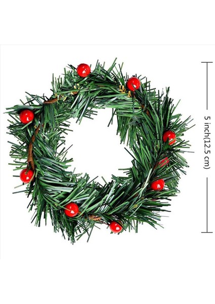 32 Pcs Holly Berry Mum Yüzüğü Küçük Yapay Kırmızı Meyveler Çam Iğneleri Çelenk Noel Çelenk Süsler Dekor (Yurt Dışından) fiyatları