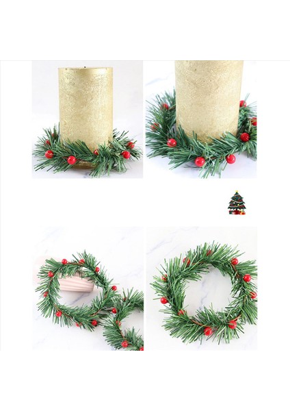 32 Pcs Holly Berry Mum Yüzüğü Küçük Yapay Kırmızı Meyveler Çam Iğneleri Çelenk Noel Çelenk Süsler Dekor (Yurt Dışından) indirimleri