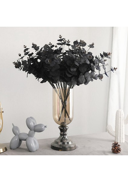 3x 20 Kafalar Yapay Siyah Okaliptüs Çiçek Bitki Düğün Dekorasyonu (Yurt Dışından) fiyatları