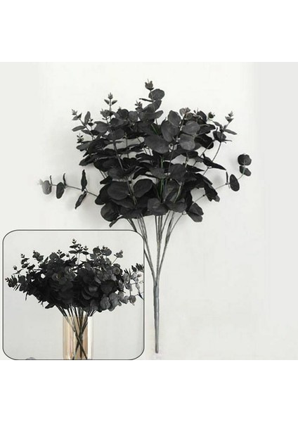 3x 20 Kafalar Yapay Siyah Okaliptüs Çiçek Bitki Düğün Dekorasyonu (Yurt Dışından) modelleri