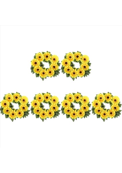 6pcs Ayçiçeği Çelenk Yapay Çiçekler Asma Ipek Güneş Çiçekleri Balkon Bahçesi Düğün Dekorasyon Için Asma Asma (Yurt Dışından)