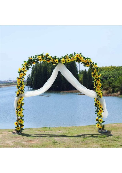 6pcs Ayçiçeği Çelenk Yapay Çiçekler Asma Ipek Güneş Çiçekleri Balkon Bahçesi Düğün Dekorasyon Için Asma Asma (Yurt Dışından) fırsatları