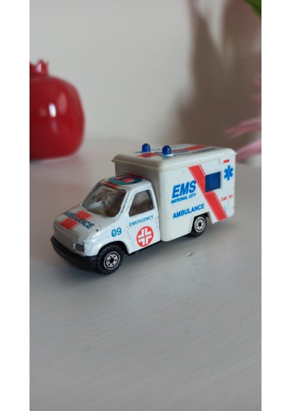 Vintage Ems Natıonal.com Mini Ambulans & 8 cm