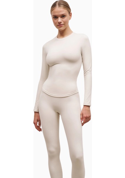 Base Sculpting Long Sleeve Top Uzun Kollu Şekillendirici Kadın Üst indirimleri