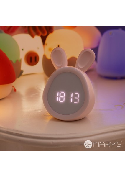 Bunny Beyaz Çalar Saat