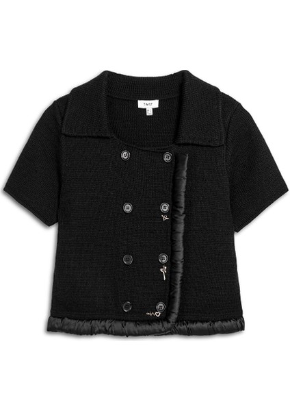 Metal Aksesuarlı Kumaş Mıx Triko TW6250050464001 indirimleri