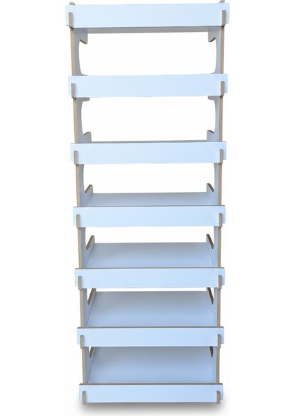 Modern Beyaz 7 Raflı Çok Amaçlı Düzenleyici Raf | Hol ve Antreler Için Ideal Mdflam, modelleri