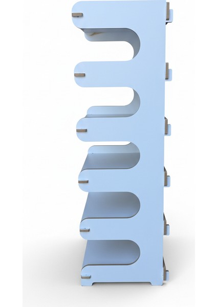 Modern Beyaz 7 Raflı Çok Amaçlı Düzenleyici Raf | Hol ve Antreler Için Ideal Mdflam, fırsatları