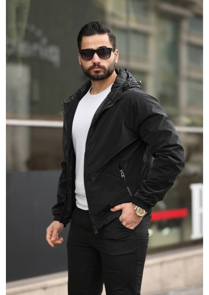 Kapüşonlu, Standart Fit, Suya Karşı Dayanıklı, Fermuarlı, Ribanalı Yağmurluk USE211 fırsatları