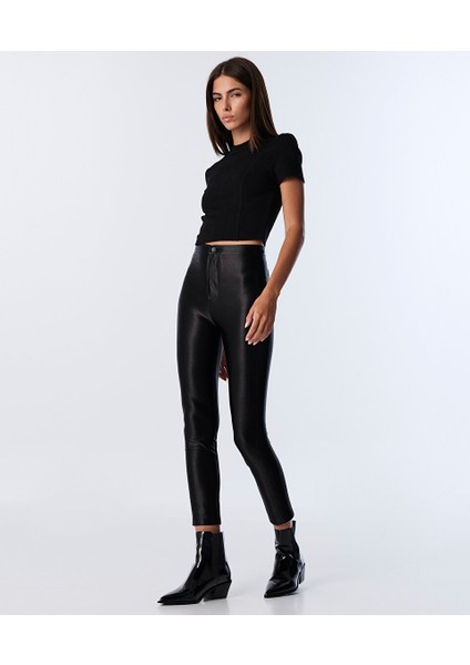PARLAK DOKULU SKINNY FİT PANTOLON TW6250003211001 fiyatları