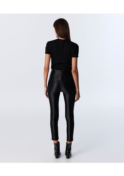 PARLAK DOKULU SKINNY FİT PANTOLON TW6250003211001 modelleri