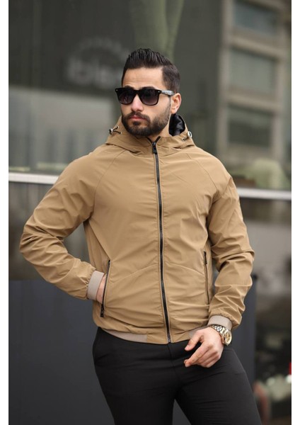 Kapüşonlu, Standart Fit, Suya Karşı Dayanıklı, Fermuarlı, Ribanalı Yağmurluk USE211 fırsatları