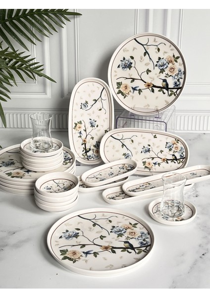 Kahvaltı Takımı Floral Elegance 29 Parça 6 Kişilik