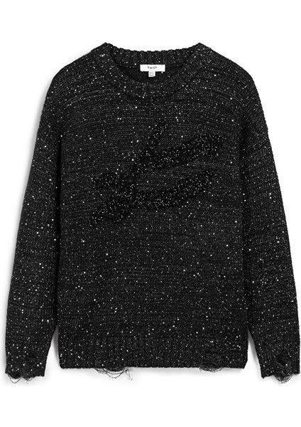 PAYETLİ BONCUK İŞLEMELİ KAZAK TW6250050446001 indirimleri