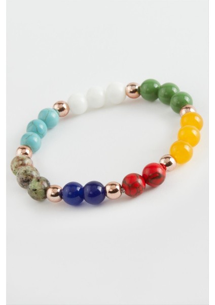 Mtxdpn Çakra Doğaltaş Bileklik-Renkli fiyatları