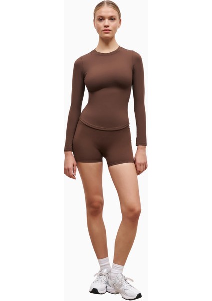 Base Sculpting Long Sleeve Top Uzun Kollu Şekillendirici Kadın Üst indirimleri