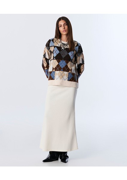 BAKLAVA DESEN OVERSIZE KAZAK TW6250050443082 fırsatları