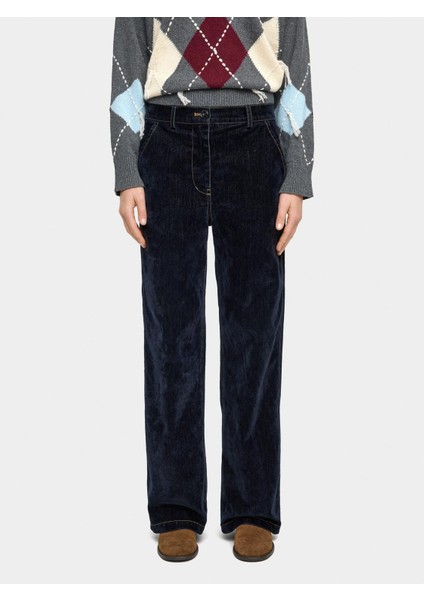 Kadife Efektli Denim Pantolon fiyatları