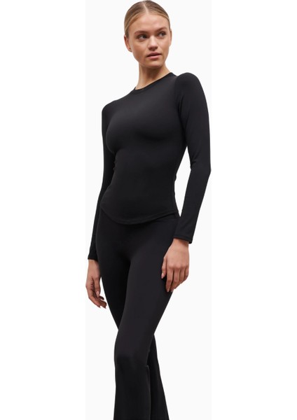 Base Sculpting Long Sleeve Top Uzun Kollu Şekillendirici Kadın Üst indirimleri