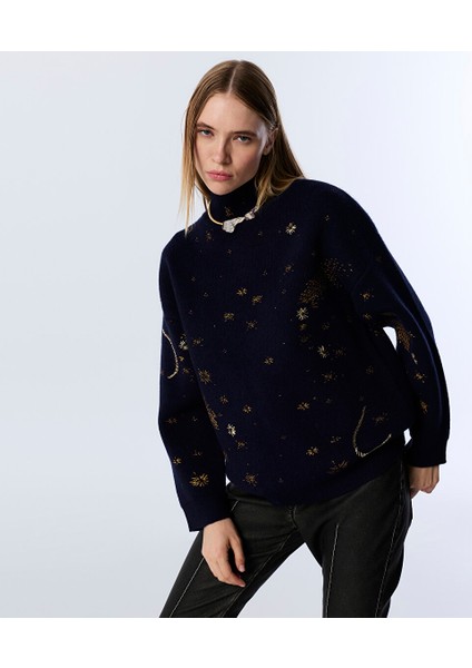 BONCUK İŞLEMELİ KAZAK TW6250050266015