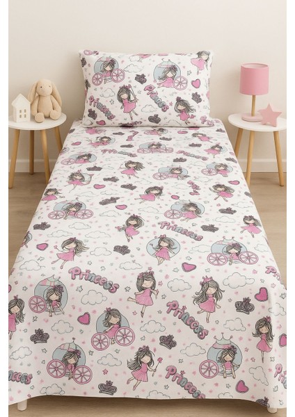 Prensesli Lastikli Çarşaf Seti