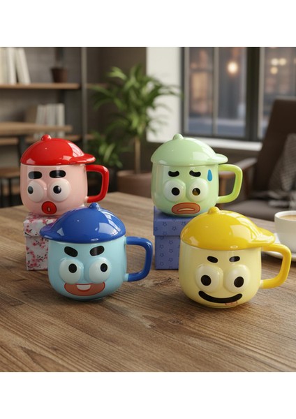 Neşeli Suratlar Temalı Seramik Kupa modelleri