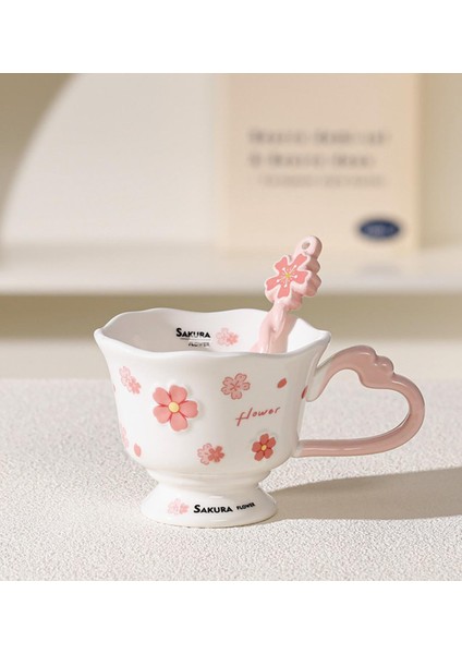 Sakura Bahçesi Temalı Seramik Kupa fiyatları