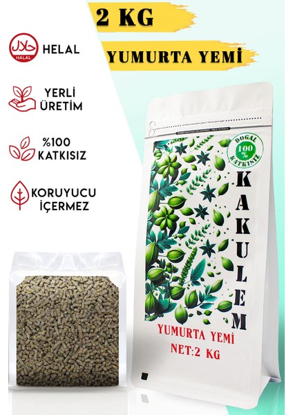 Sertifikalı Yumurta Verimini Arttıran Yumurta Yemi 2 kg