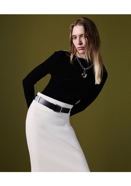 Eskitme Efektli Dantel Mıx Triko TW6250050463001