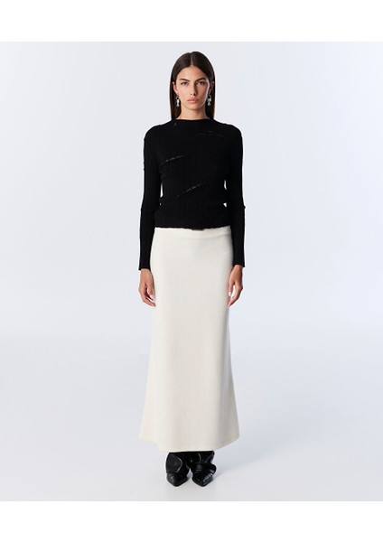 Eskitme Efektli Dantel Mıx Triko TW6250050463001 fırsatları