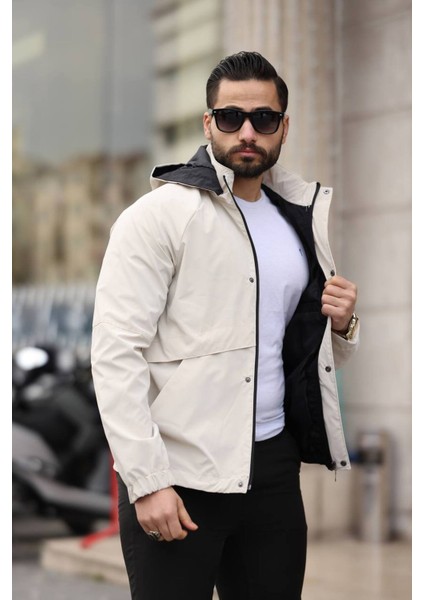 Çıkarılabilir Kapüşonlu, Regular-Fit, Suya Karşı Dayanıklı, Rüzgarlık, Yağmurluk USE527