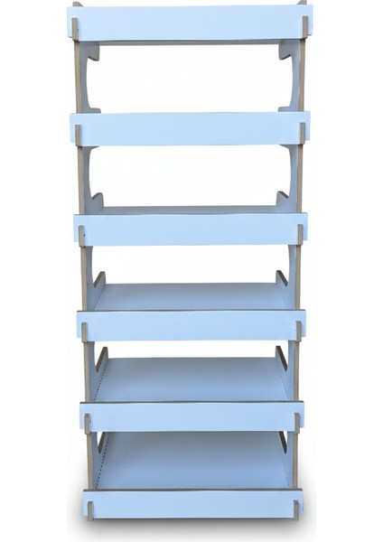 Çok Amaçlı Beyaz 6 Raflı Düzenleyici Raf | Yüksek (86 Cm) ve Sağlam Mdflam Yapı indirimleri